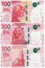 Купить Гонконг набор 3 шт  х 100 долларов 2018 Кантонская опера