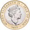 Купить Остров Мэн 2 фунта (pounds) 2022 "Мотогонки "Tourist Trophy" - Мотоциклист"