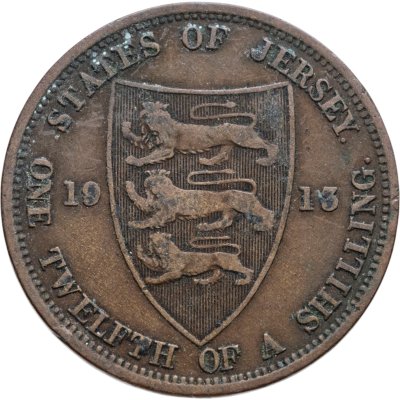 Купить Джерси 1/12 шиллинга (shilling) 1913