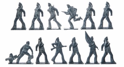 Купить Набор оловянных солдат "Матросы" (12 штук) в подборе, олово, СССР, 1970-1990 гг.