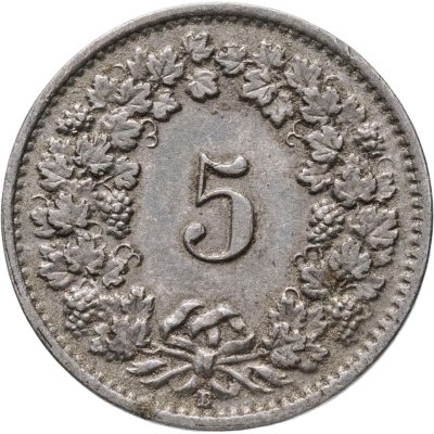 купить Швейцария 5 раппенов (rappen) 1939