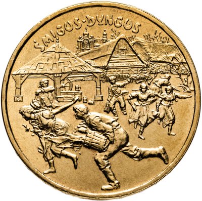 купить Польша 2 злотых 2003 "Поливальный понедельник (Śmigus-dyngus)"