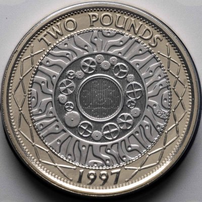 купить Великобритания 2 фунта 2022 "25 лет биметаллической монете 2 фунта" в буклете