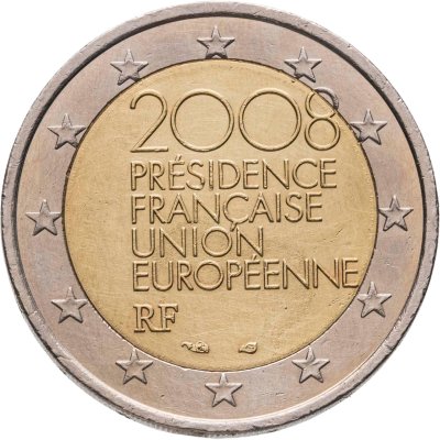 купить Франция 2 евро 2008 "Председательство Франции в Европейском Союзе"