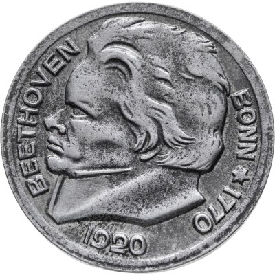 купить Германия "Бонн" 10 пфеннигов 1920 нотгельд "Людвиг ван Бетховен"