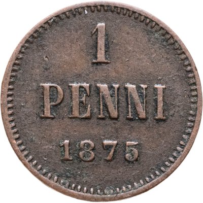 купить 1 пенни (penni) 1875 Российская Финляндия