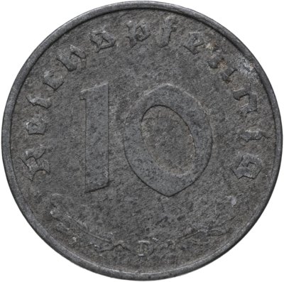 купить Германия, Третий рейх 10 рейхспфеннигов (reichspfennig) 1944 D