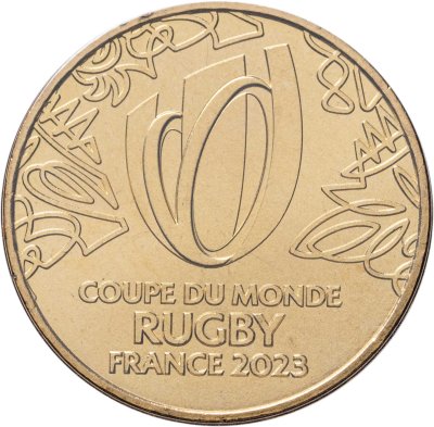 купить Франция 1/4 евро (euro) 2023 "Чемпионат мира по регби 2023 - Эмблема"