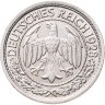 Купить Германия 50 рейхспфеннигов (reichspfennig) 1928, знак монетного двора "E" — Мульденхюттен