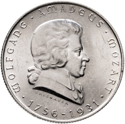 купить Австрия 2 шиллинга (shillings) 1931 175 лет со дня рождения Вольфганга Амадея Моцарта