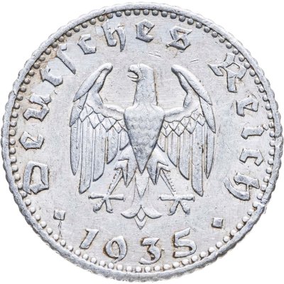 купить Германия, Третий рейх 50 рейхспфеннигов 1935 "J"
