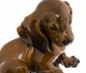 Купить Статуэтка "Щенок таксы", фарфор, роспись, мануфактура "Rosenthal", Германия, 1930-1960 гг.