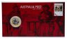 Купить Австралия 1 доллар 2009 "200 лет Почте Австралии" (в конверте, с маркой)