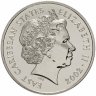 Купить Восточные Карибы 1 доллар 2002 "50 лет коронации Королевы Елизаветы II"