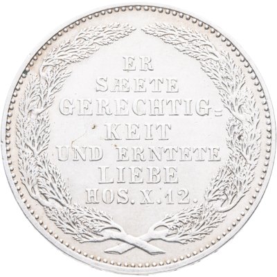купить Саксония 1\6 талера 1854 "Смерть Короля Фридриха Августа II"