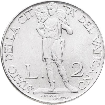 купить Ватикан 2 лиры (lire) 1941