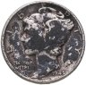 Купить США 10 центов (дайм, one dime) 1945 Mercury Dime (дайм «Меркурий») без обозначения монетного двора