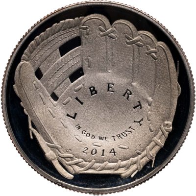 купить США 50 центов (1/2 доллара, half dollar) 2014 "Национальный зал славы бейсбола", знак монетного двора: "S" - Сан-Франциско