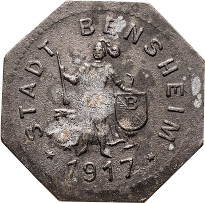 купить Германия (Бенсхайм) нотгельд 10 пфеннигов 1917