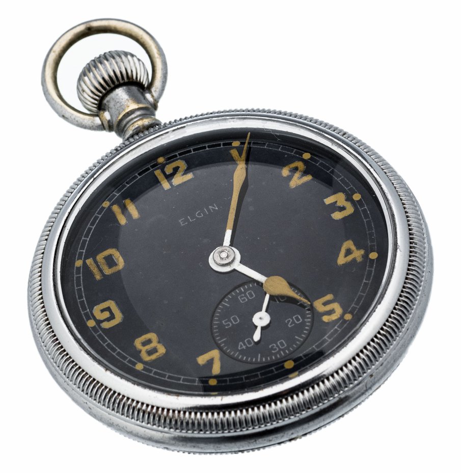 купить Часы карманные «Elgin», никель, г.Чикаго, США, 1928-1940 гг.