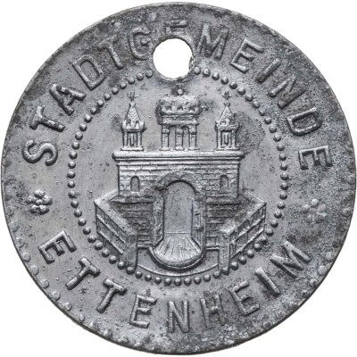 купить Германия (нотгельды) 5 пфеннигов 1917 "Город Эттенхайм"