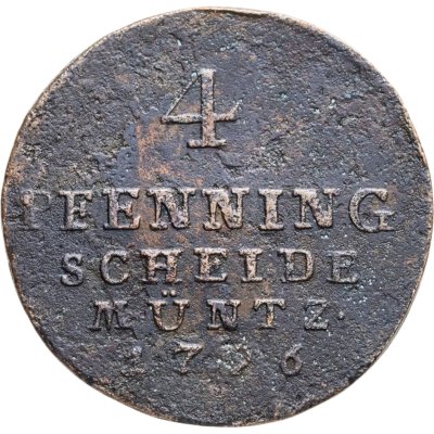 купить Германия 4 пфеннига 1796 Брауншвейг-Люнебург-Каленберг-Ганновер