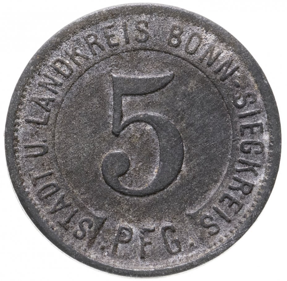 купить Германия (Бонн-Зиг) нотгельд  5 пфеннигов 1919