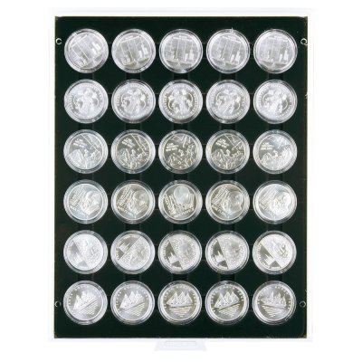 купить Бокс Carbo на 30 монет диаметром 32.5 мм в капсулах (Lindner, Германия)