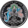 Купить Багамы 25 центов (cents) 2024 50 лет Центральному банку Багамских Островов, цветное покрытие