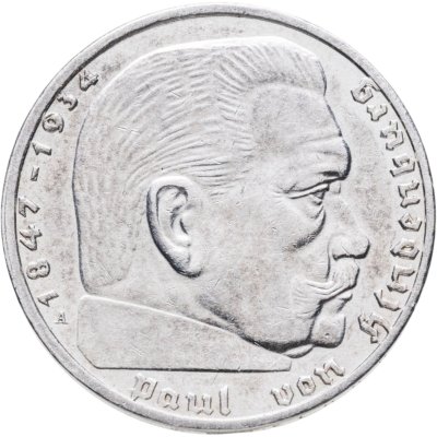 купить Германия, Третий Рейх 2 рейхсмарки (reichsmark) 1939 A
