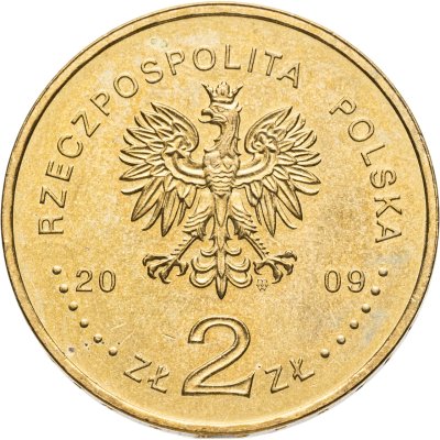 купить Польша 2 злотых (zlote) 2009 95 лет маршу Первой кадровой компании