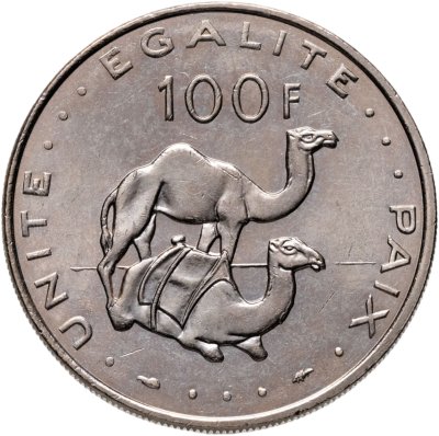 купить Джибути 100 франков (francs) 1991