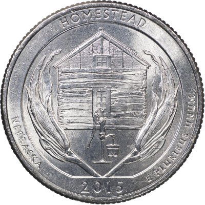 купить США 25 центов [Квотер] 2015 P [KM#597] "Национальный монумент Гомстед - Homestead [Nebraska]"