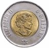 Купить Канада 2 доллара 2017 "Северное сияние" (цветная)