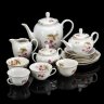 Купить Сервиз чайный с нежным цветочным декором, на 4 персоны (14 предметов), фарфор, деколь, золочение, Kahla-Könitz, Германия, 1954-1962 гг.