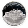 Купить США 50 центов (1/2 доллара, half dollar) 1982 "250 лет со дня рождения Джорджа Вашингтона"  в подарочном футляре