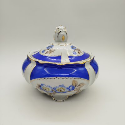 купить Сахарница (бонбоньерка) с цветочным декором, фарфор, Stadtilmer Porzellan, 1950-1970 гг.