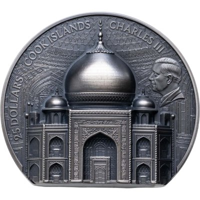 купить Острова Кука 25 долларов 2025 "Тадж-Махал", в футляре с сертификатом