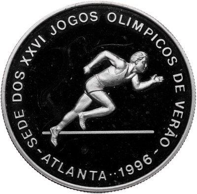 купить Сан-Томе и Принсипи 1000 добр (dobras) 1996 "XXVI летние Олимпийские Игры, Атланта 1996 - Бег"