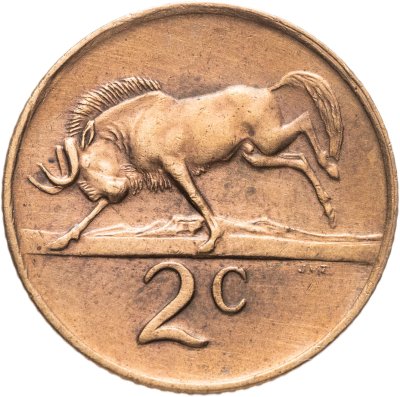 купить ЮАР 2 цента (cents) 1972