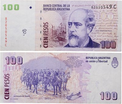 купить Аргентина 100 песо 2003 года