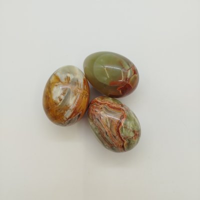 купить Набор из трех статуэток в виде яйца, натуральный камень, Азия, 2000-2010 гг.