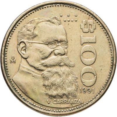 купить Мексика 100 песо (pesos) 1991