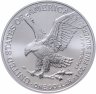 Купить США 1 доллар 2021 "Шагающая Свобода", орёл нового типа в слабе ANACS MS70