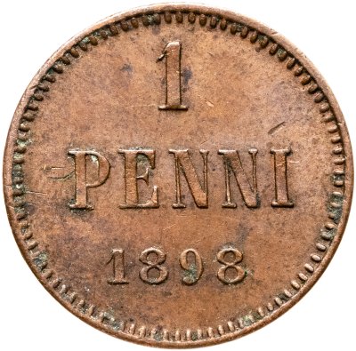 купить 1 пенни (penni) 1898 Российская Финляндия