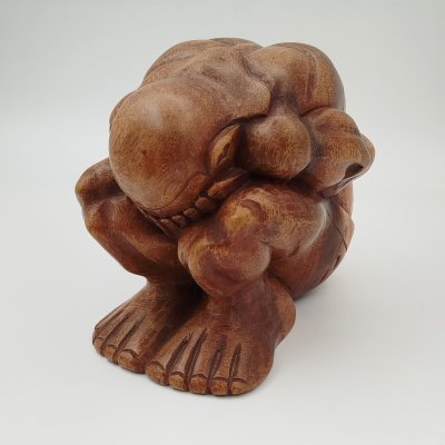 купить Статуэтка "Плачущий монах", дерево, резьба, Азия, 1990-2000 гг.