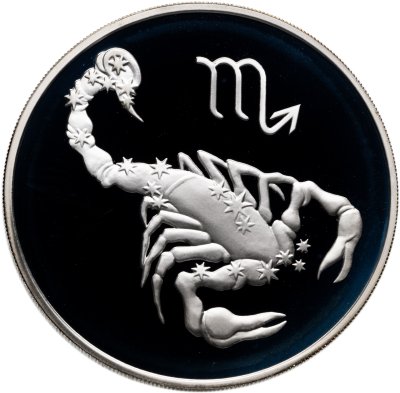 купить 3 рубля 2003 СПМД Proof "Знаки Зодиака - Скорпион"