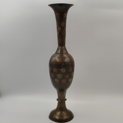 купить Ваза в восточном стиле с растительным декором, бронзовый сплав, Индия, 1970-1990 гг.