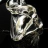 Купить Лампа настольная в светло-зеленых оттенках на фигурном основании, стекло, гутная техника, композитный материал, Val Saint Lambert, Бельгия, 1970-1990 гг.