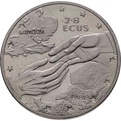 купить Гибралтар 2.8 ЭКЮ (ecus) 1994 "Евротоннель"